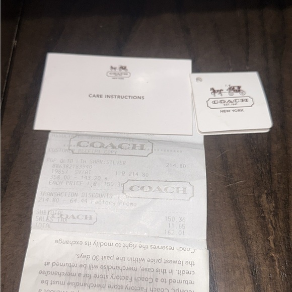 Coach Poppy Quilted Leather Shopper Tote w/Gunmetal Silver - Picture 10 of 10